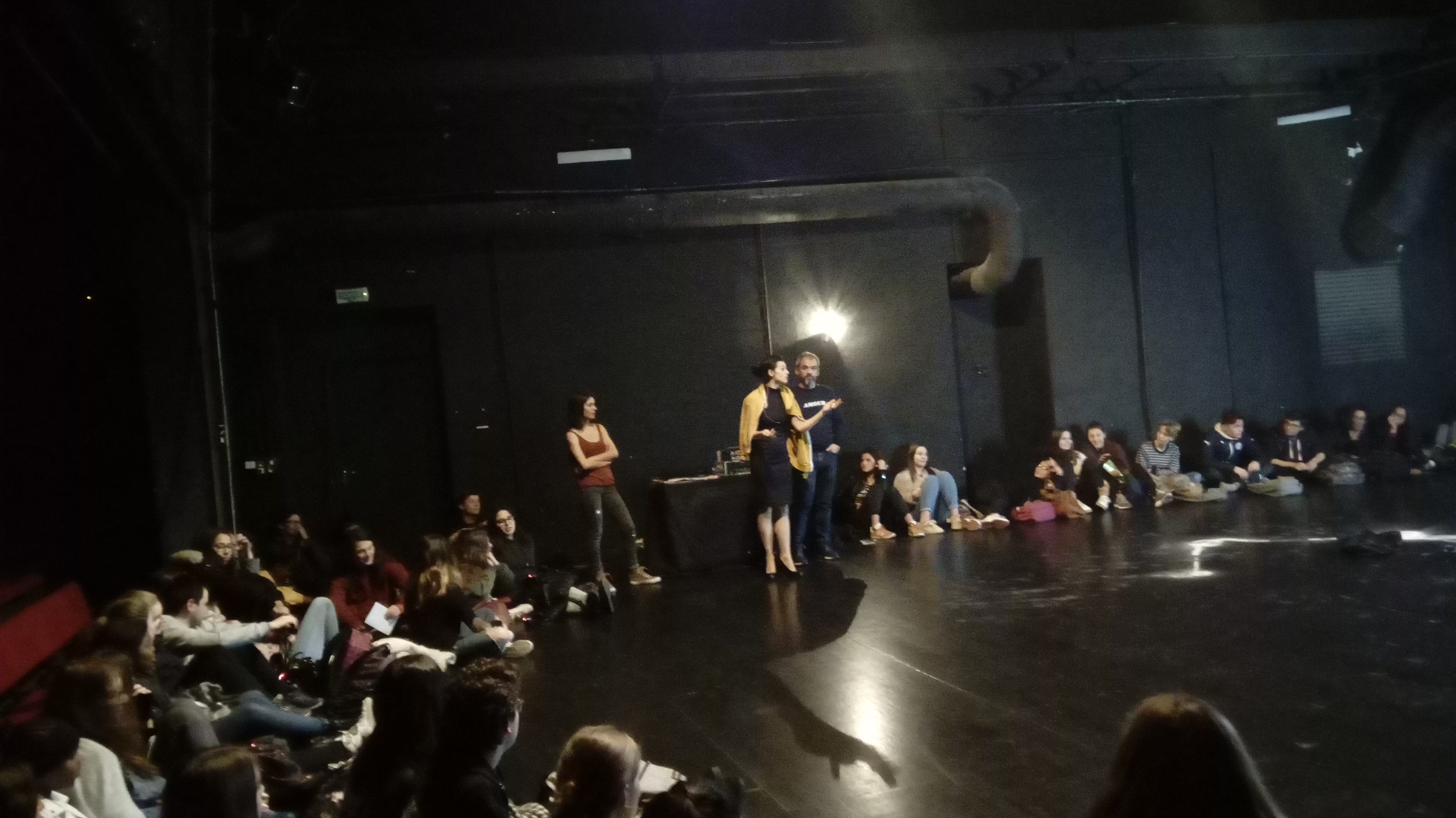 Andys'gone, échange avec les élèves après le spectacle
